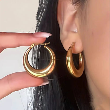 Exquisite Big Circle Hoop Earrings