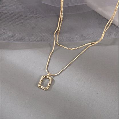 Geometric Multilayer Necklace