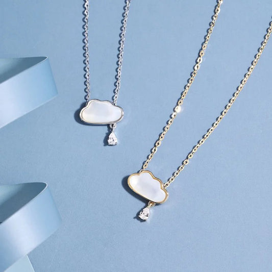 Cloud Shell Pendant Necklace