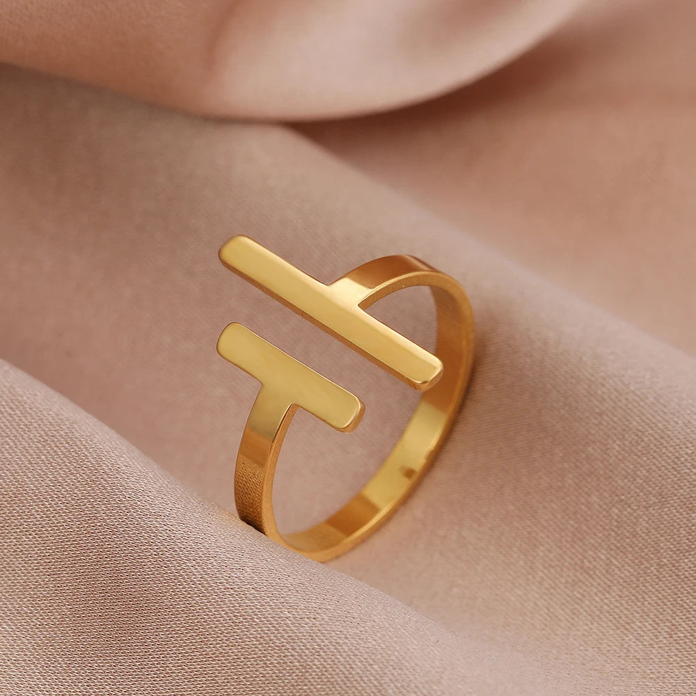 Minimalist Stick Adjustable Ring