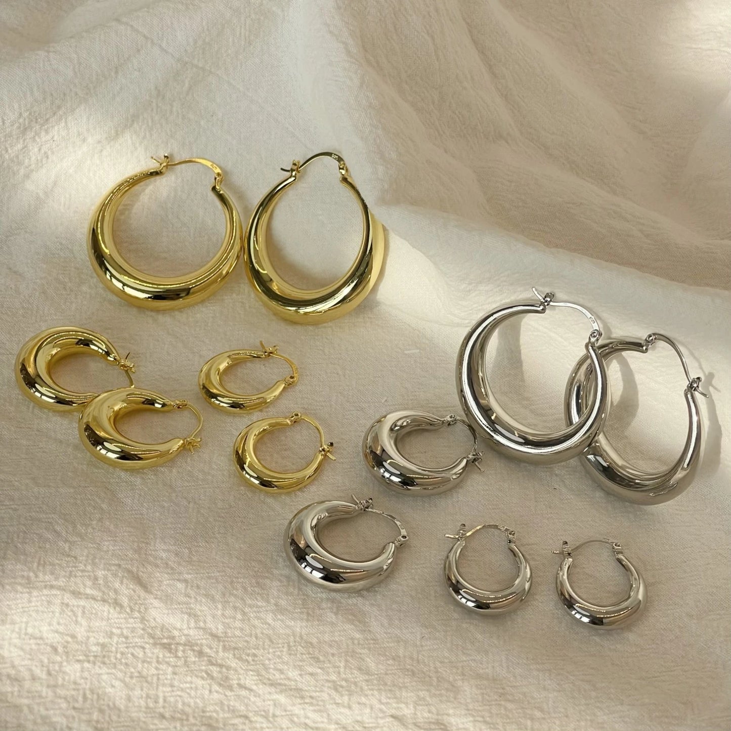 Exquisite Big Circle Hoop Earrings