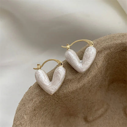 Love Heart Hoop Earrings