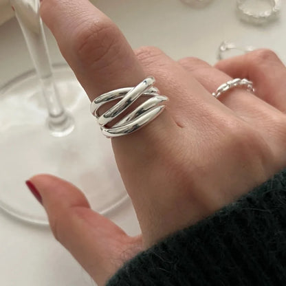 Geometric Irregular Adjustable Ring