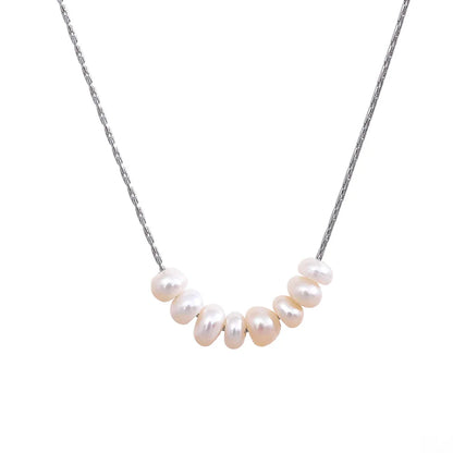 Natural Pearl Beads Dainty Necklace