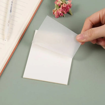 50 Sheets Transparent Post It Sticky Notepads