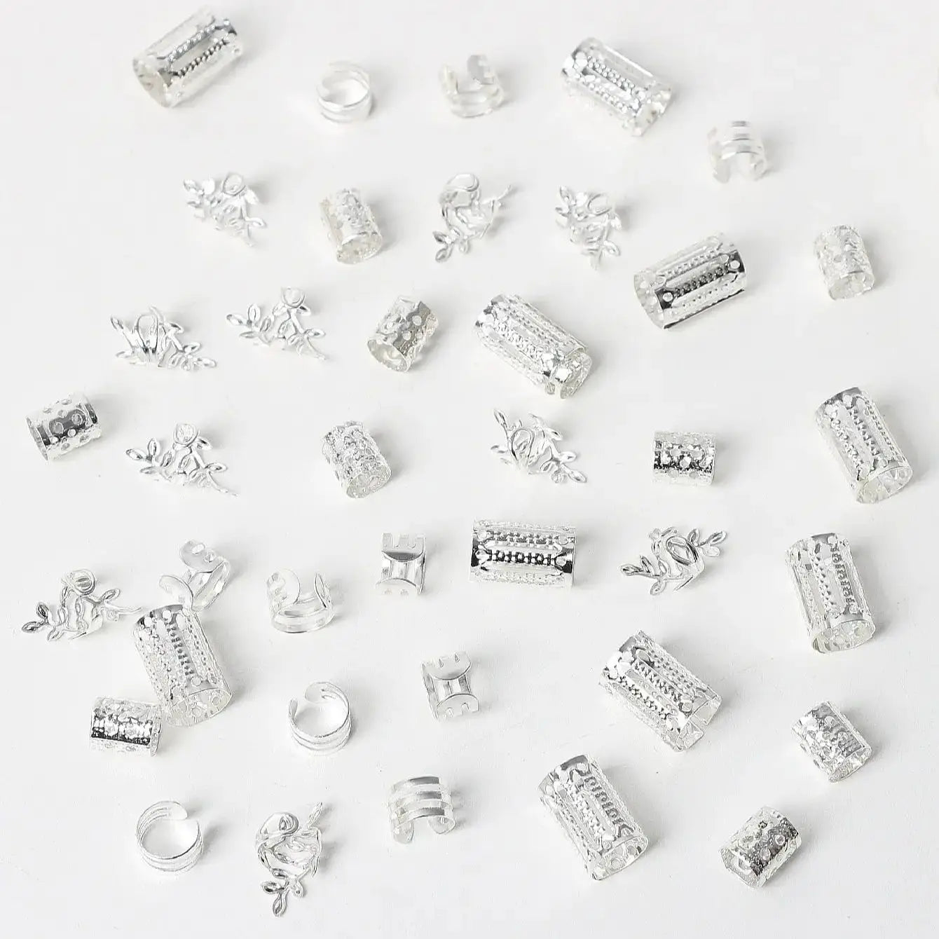 40 Piece Mixed Hair Rings