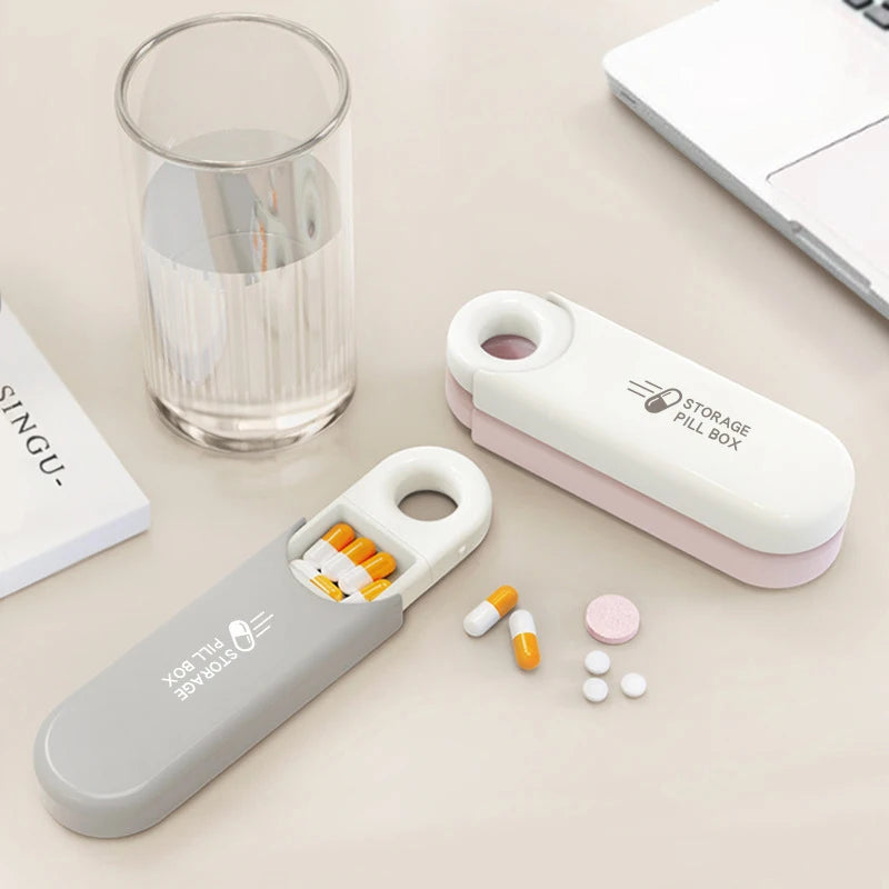 3 Compartment Mini Portable Pill Case