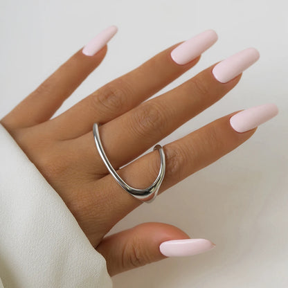 Vintage Irregular Hollow Open Ring