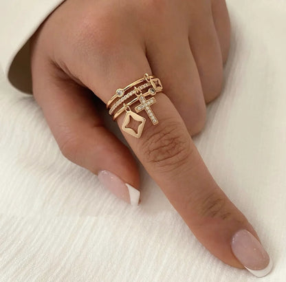 18K Gold Adjustable Ring