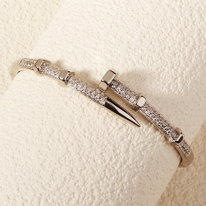 Nailed It Crystal Bracelet