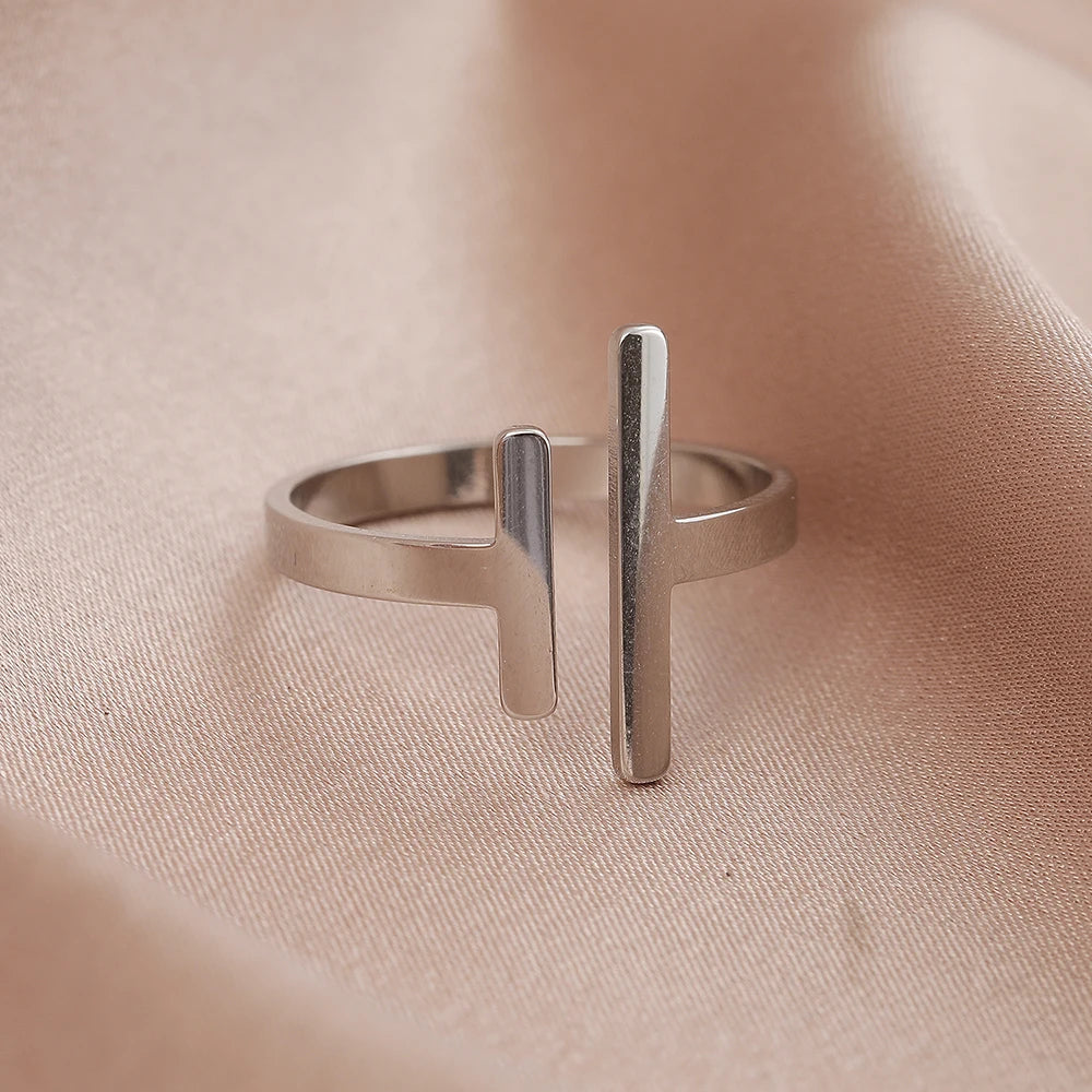 Minimalist Stick Adjustable Ring