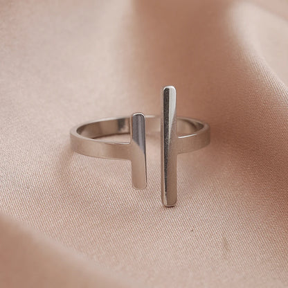 Minimalist Stick Adjustable Ring