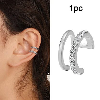 3 Piece Imitate Earrings Chunky Ear Cuffs