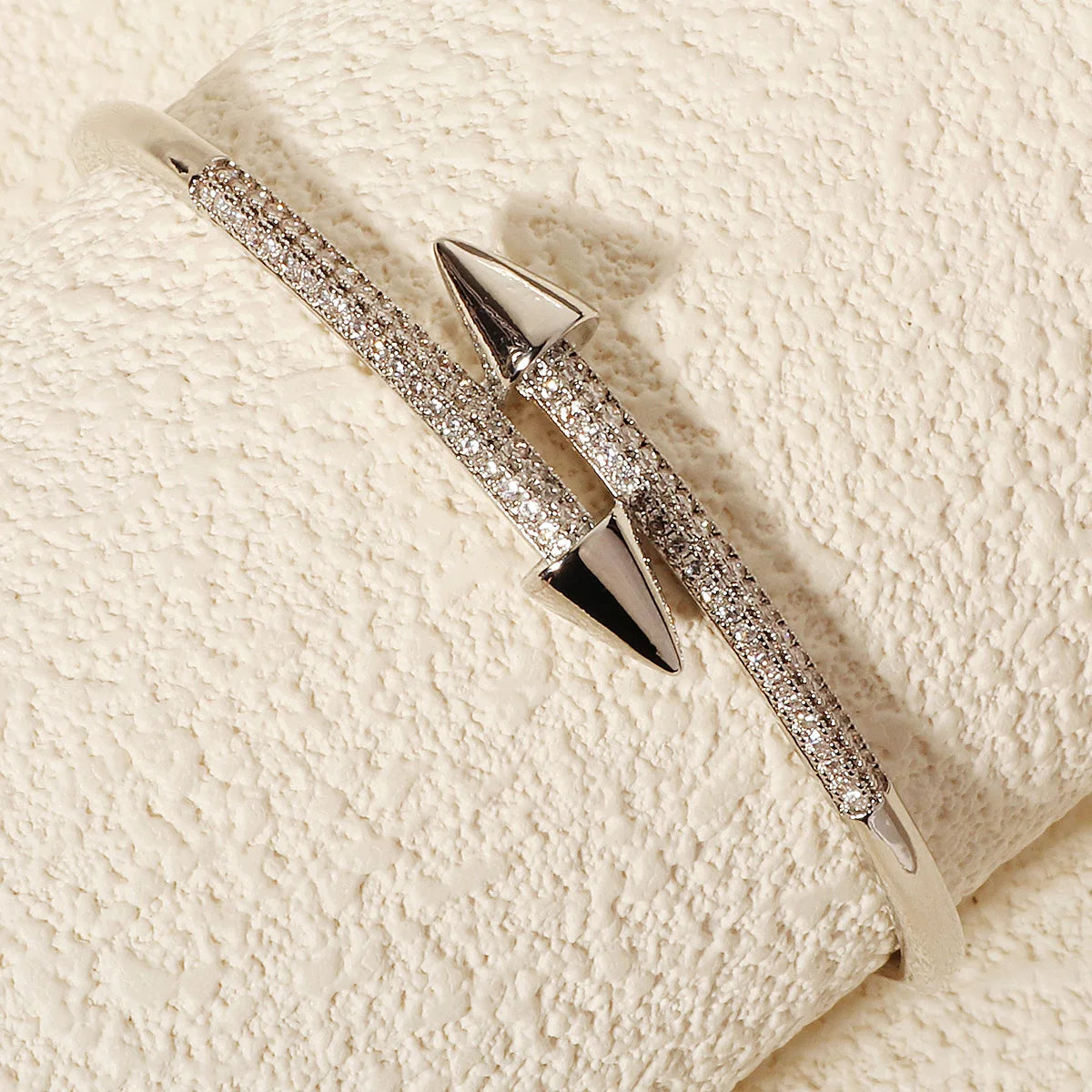 Double Nail Crystal Bracelet