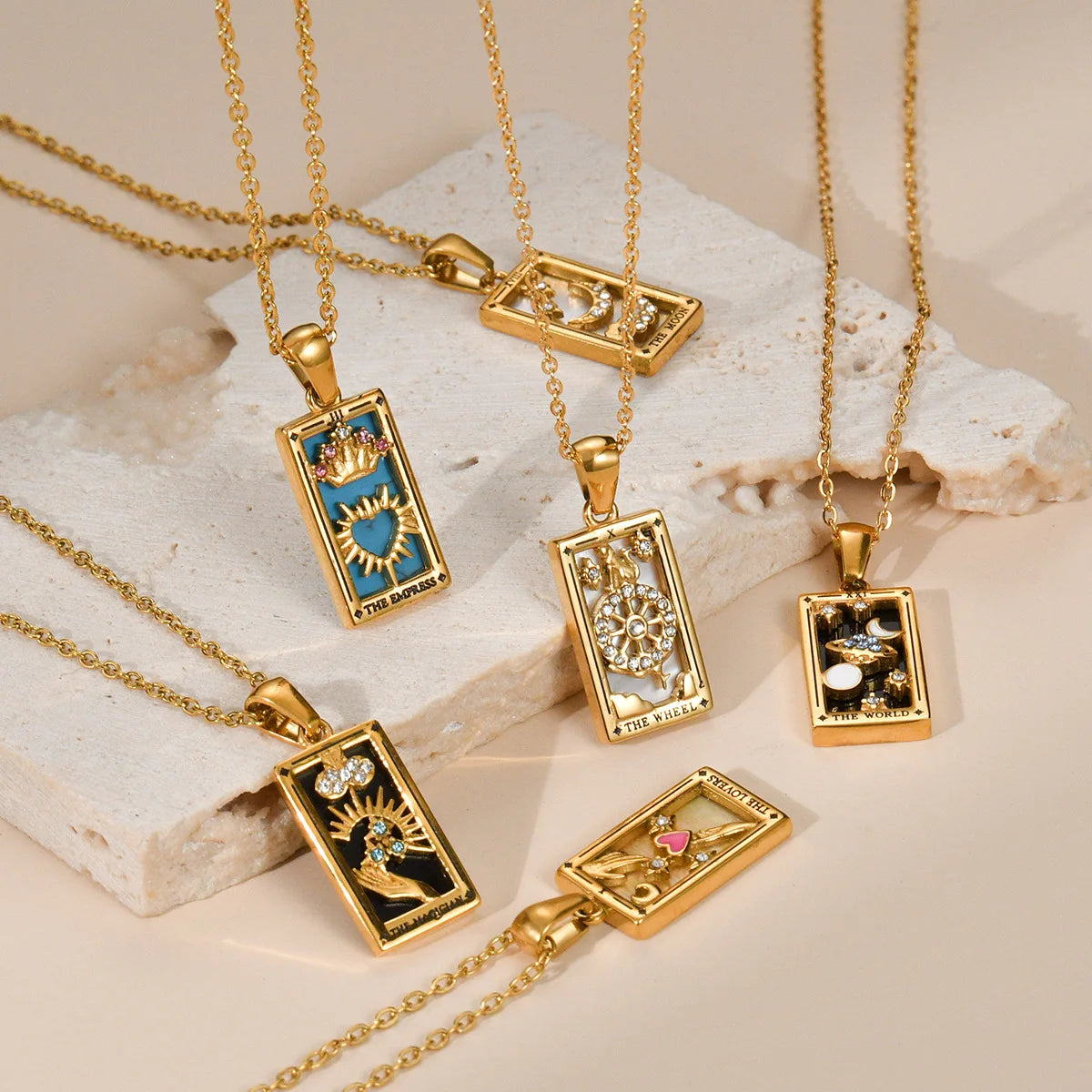 Tarot Card Amulet Necklace