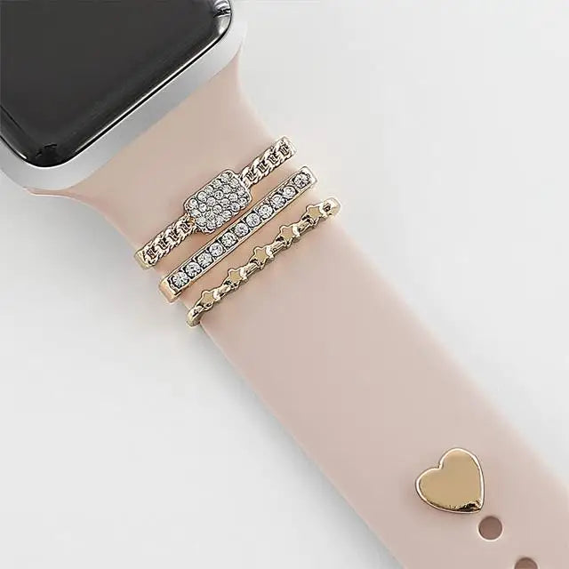 4PC Set Decoration For Apple Watch Strap