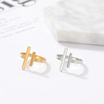 Minimalist Stick Adjustable Ring