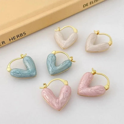 Love Heart Hoop Earrings