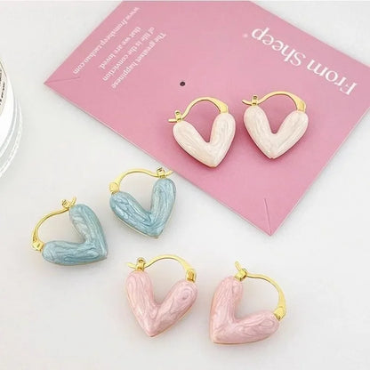 Love Heart Hoop Earrings