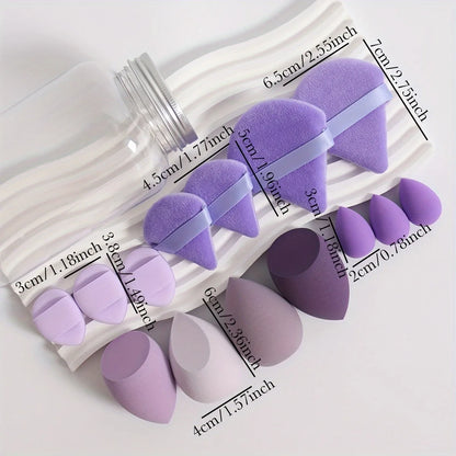 14pc Makeup Sponge Set With Storage Jar