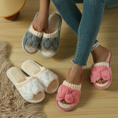 Cotton Anti-Slip Indoor Plush Slippers