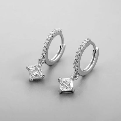 Zirconia Drop Encrusted Dainty Earrings