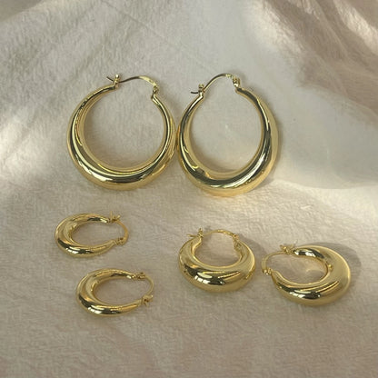 Exquisite Big Circle Hoop Earrings