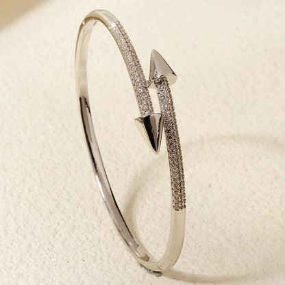 Double Nail Crystal Bracelet