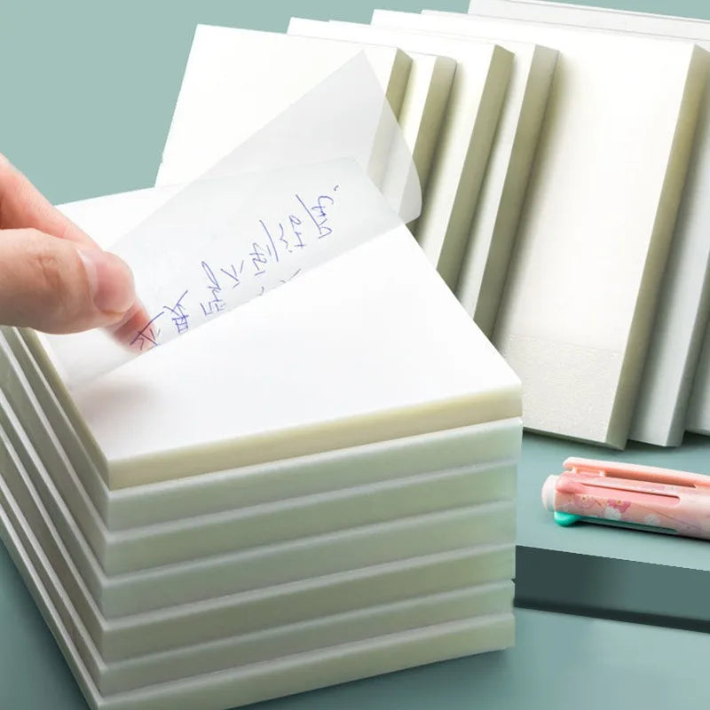 50 Sheets Transparent Post It Sticky Notepads