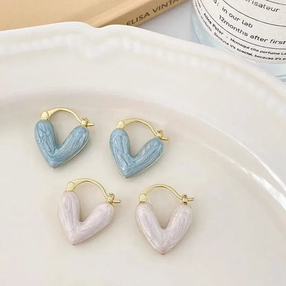 Love Heart Hoop Earrings