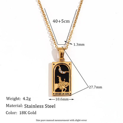 Tarot Card Amulet Necklace