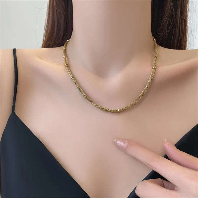 Snake Chain Choker Necklaces