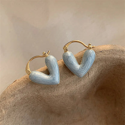 Love Heart Hoop Earrings