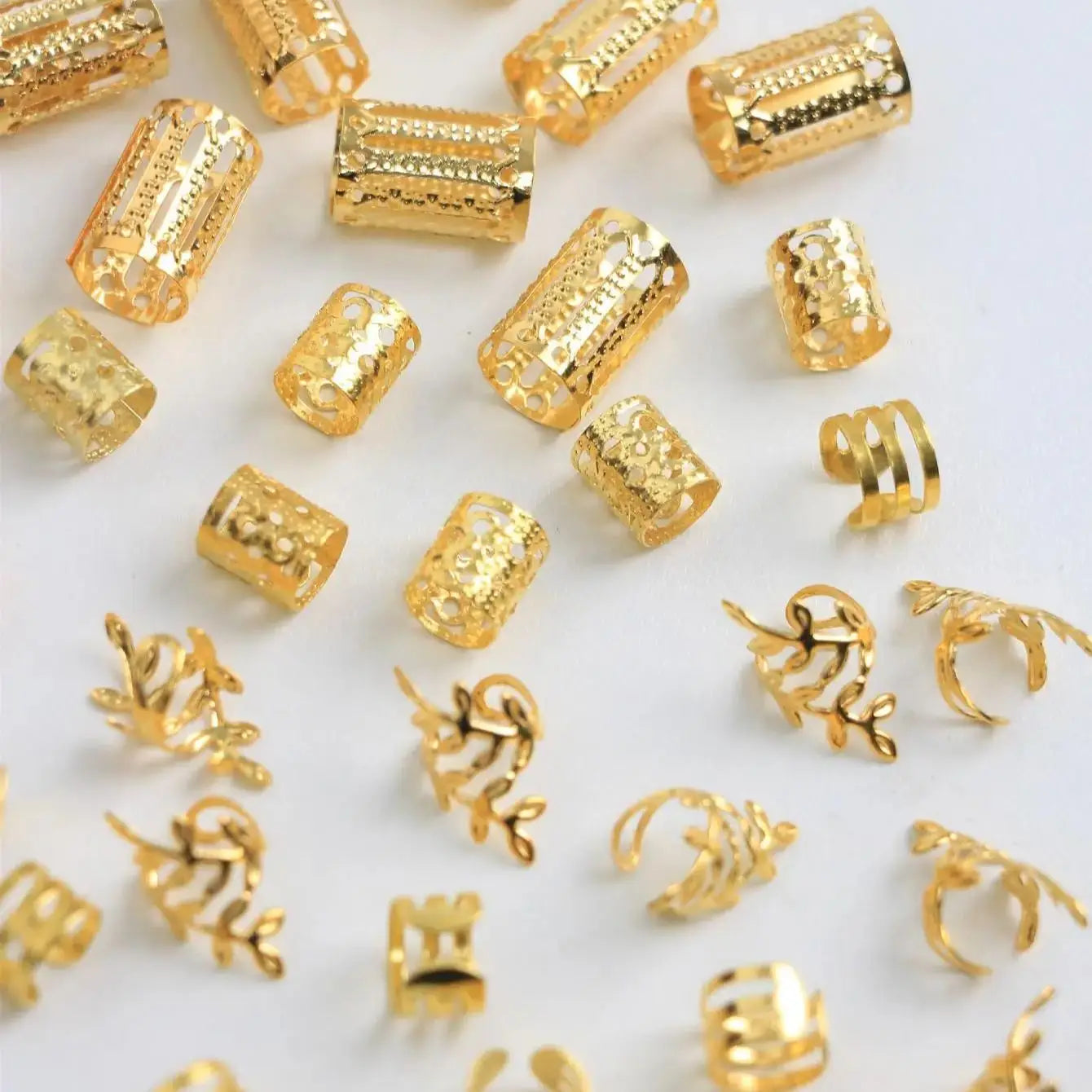 40 Piece Mixed Hair Rings