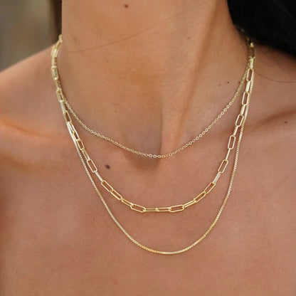 Multilayer Snake Fine Chain Necklace