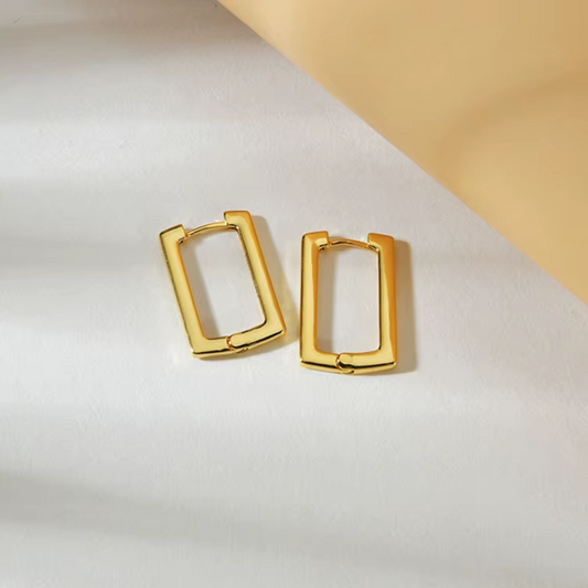 Rectangular Hoop Earrings